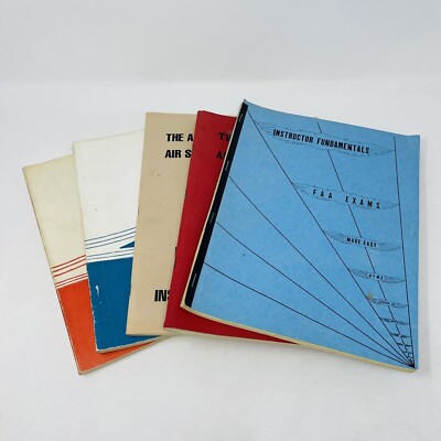 Lot of 5 Pilot Instructor Aviation AOPA Training Flight Instrument Books PB VTG