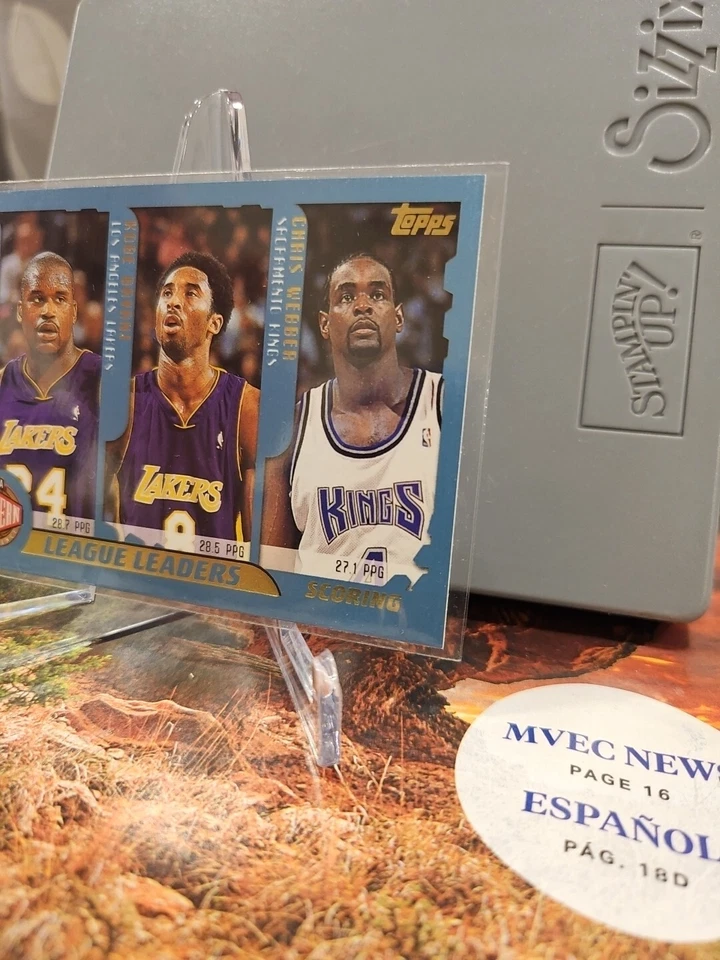 2001-02 Topps Scoring Leaders Shaq/Carter/Bryant/Iverson #215 - Image 4 of 4