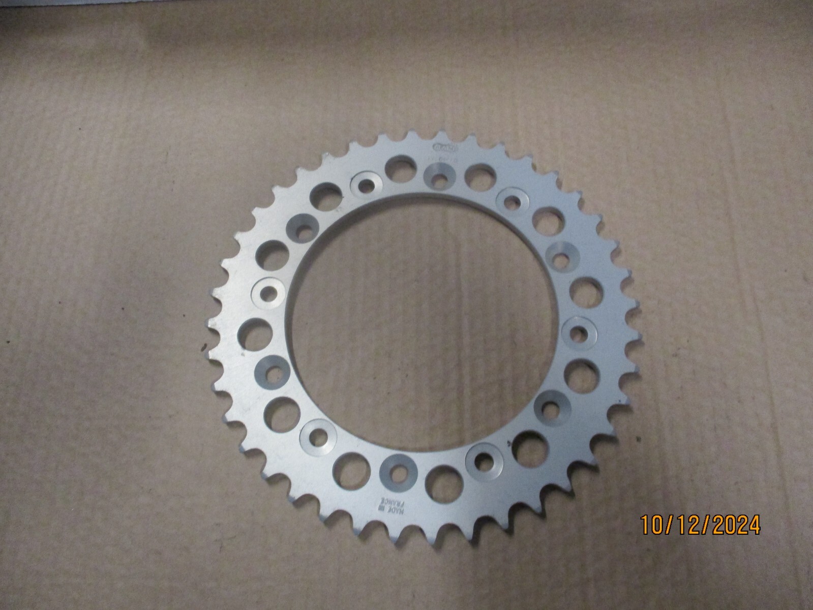 Couronne alu AFAM 40 dents HONDA XRR YAMAHA 250 WRR réf 11304 neuve
