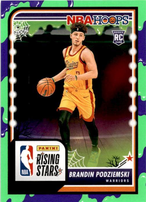 2023-24 Hoops Haunted Hoops #297 Brandin Podziemski Slime