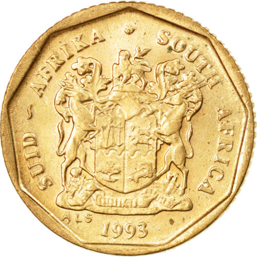 [#532574] Moneta, Południowa Afryka, 10 Cents, 1993, AU(50-53), Brąz platerowany - Zdjęcie 1 z 2