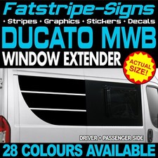 fits Fiat Ducato Graphics Stickers Decals Camper Van Motorhome WINDOW EXTENDER