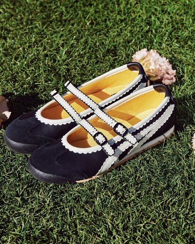 Onitsuka Tiger MEXICO 66 TGRS Mary Janes Classic Ballet Flat Shoes With Box - Picture 4 of 14