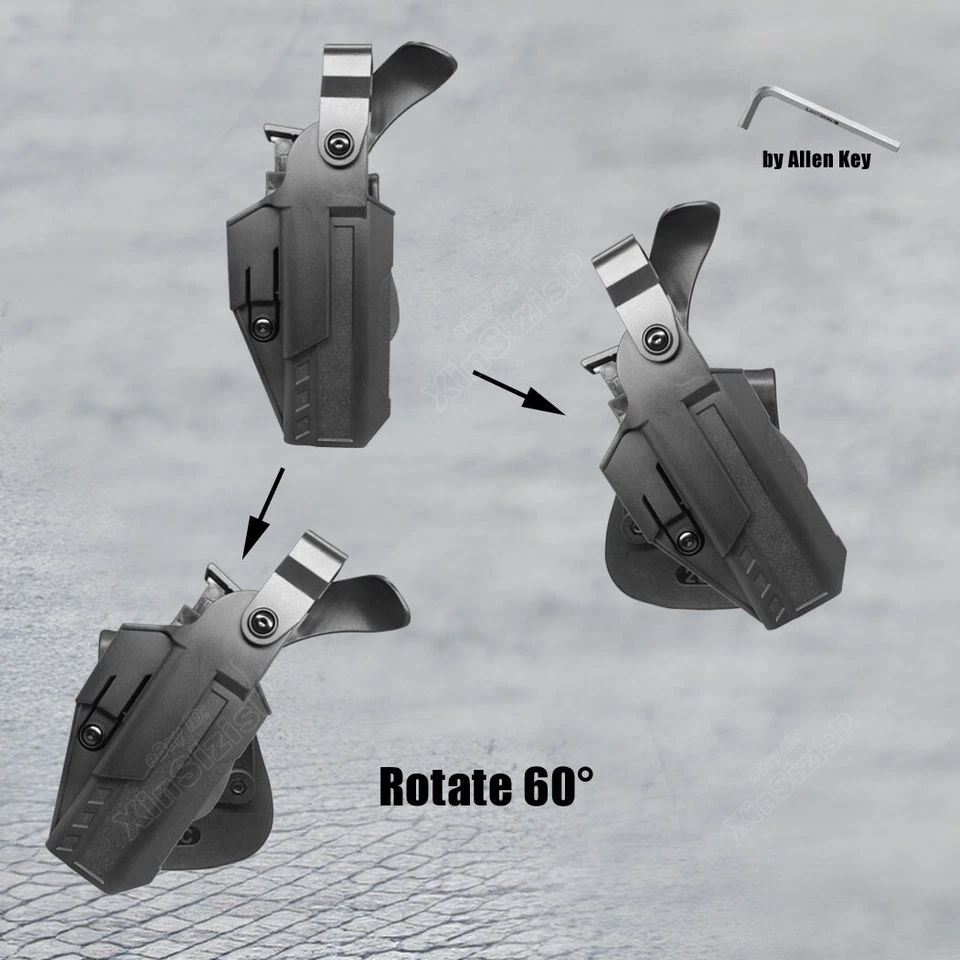 Funda de trabajo G19 nivel 3 ajuste Glock 19 19X 17 17L 44 31 32 Glock 23 G22 Gen1-4 Foto 3 de 4