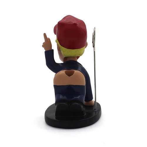 Bobblehead Decoration Funny Cartoon Trump Resin Pen Holder Tabletop Xmas Gift UK - Picture 12 of 14