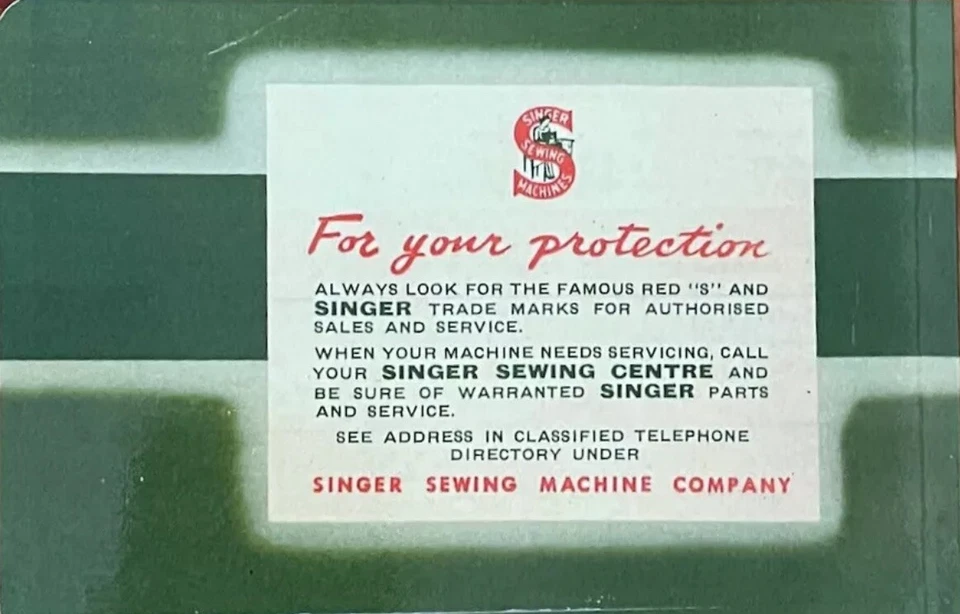 Large Deluxe-Edition Instructions Manual for Singer 222K Sewing Machine - Image 4 of 4