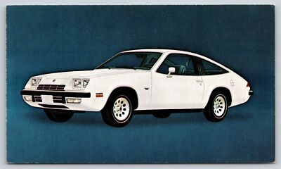 Cars~White 1975 Chevrolet Monza 2+2~Vintage Postcard