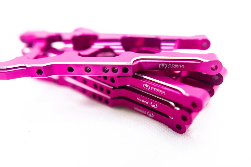 CR (F + R) PINK Aluminum A-Arms For Traxxas Slash 4x4, Rustler, Stampede - Image 3 of 4