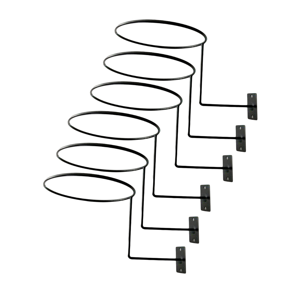 Lots 6 Wall Mounted Helmet Holder Metal Stand Hook Hat Display Rack