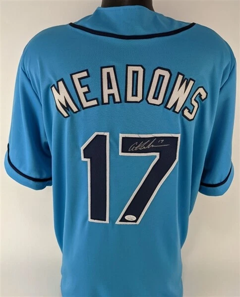 Austin Meadows Signed Tampa Bay Rays Jersey (JSA COA) 2019 All Star  Outfielder