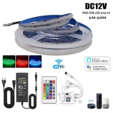 24Key WiFi Controller ,COB LED strip 756LEDs/m DC12V RGB Flexible Led Strip kit