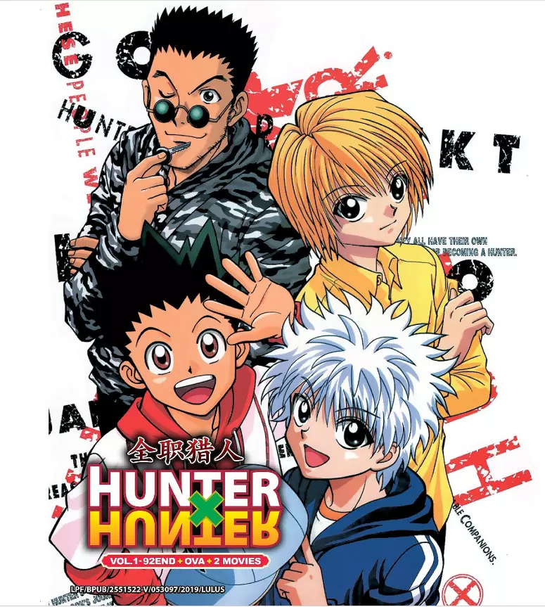 Hunter x Hunter 1999 Complete 92 Episodes + OVA & 2 Movies With DVD English  Subs