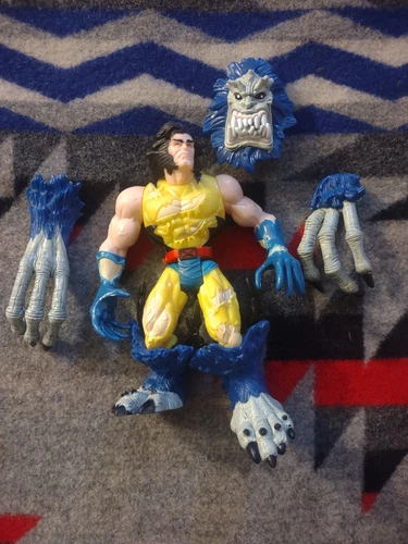 X-Men Monster Armor Wolverine Fangor Loose Mint Complete Toybiz Marvel 1997