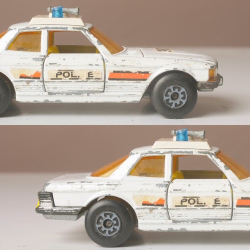 2x Matchbox Speed Kings, Police, Bandolero, 350 SLC Mercedes, '72 '74, Playworn - Bild 15 von 23