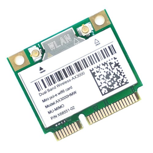 Karta WiFi 6E MPE-AXE3000H Mini PCI-E Adapter sieciowy WiFi 802.11AX U7O7 R4R E5V9 - Zdjęcie 5 z 12