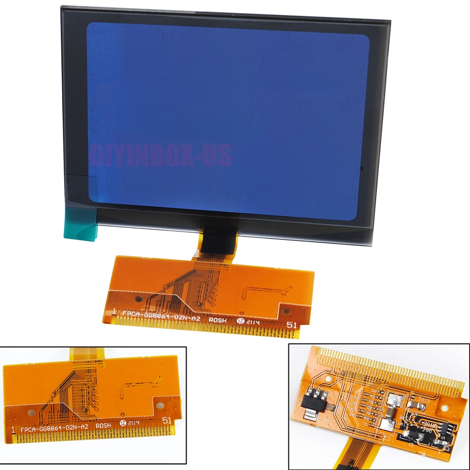 LCD Repair Cluster Speedometer Display Screen For Audi A3 A4 A6 Series US Ship Foto 4 de 4