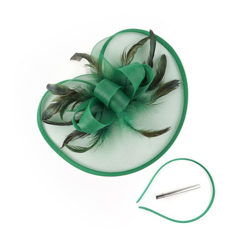 Elegant Fascinators Hat Women Headband Cocktail Tea Party Hat Wedding Hair Clip - Picture 7 of 21