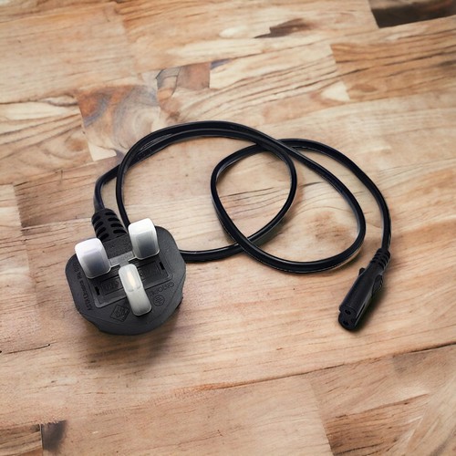 Brand New Replacement Power Cable Lead Cable 1.5m Lenth Black 2 Pin Power Cable - Picture 1 of 2