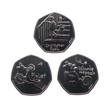 2020 Winnie the Pooh Fifty Pence 50p Coins - Brand New BUNC Unc Choose Your Coin