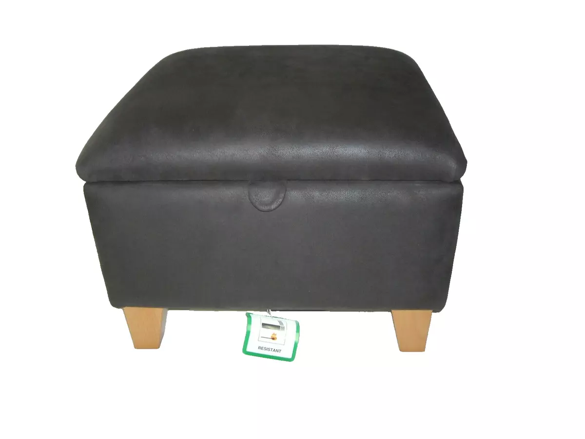 Large outlet brown pouffe