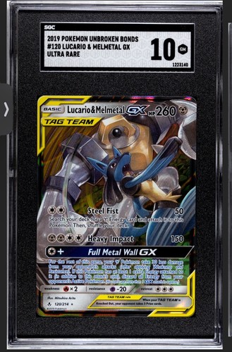 Lucario & Melmetal-GX graded SGC 10 for sale on eBay