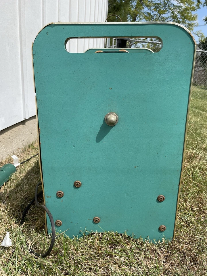 Vita Master VMRL-1 wooden roller Cellulite Massager Teal Turquoise Vtg Working - Image 4 of 4