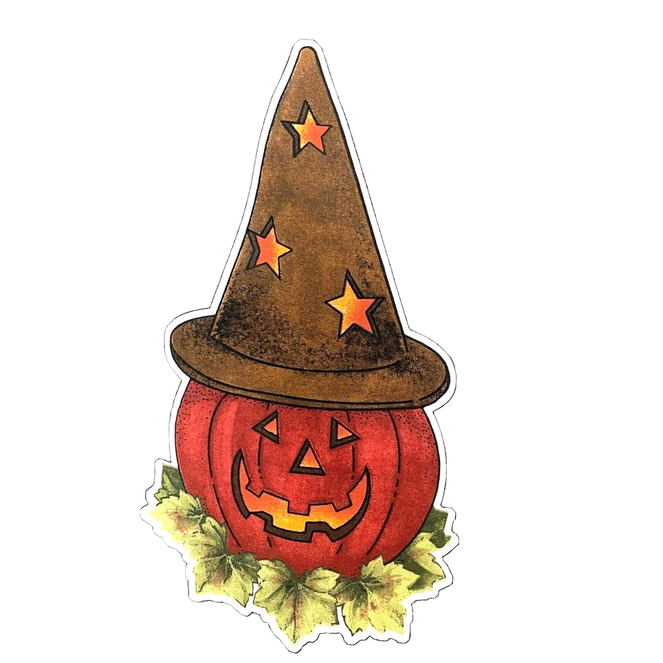 Daisy Kingdom Tin Hat Jack Door Panel Fabric Halloween Autumn Decor - Image 2 of 4