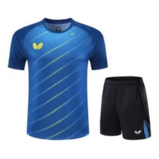 Adult Kid Sports Tops Table Tennis Clothes Badminton Set T Shirts shorts Men's