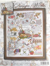 New Design Works Counted Cross Kit STITCHING ABC Kit Sealed & Complete #2731