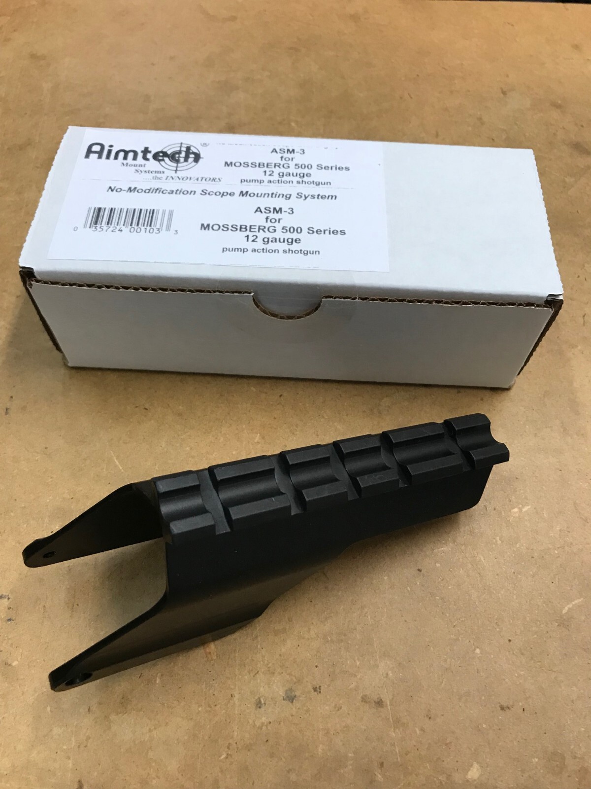 Aimtech ASM4 Shotgun Saddle Scope Mount for Mossberg 500 Maverick 88