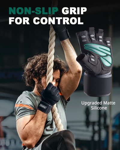 Lightweight Weightlifting Gloves with Strong Wrist Support & Durable Grip Design - Picture 7 of 11