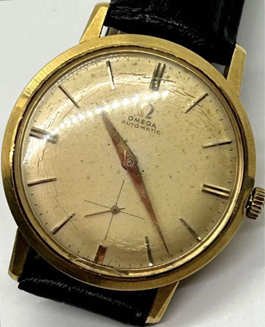 Omega vintage mens gold watches clearance