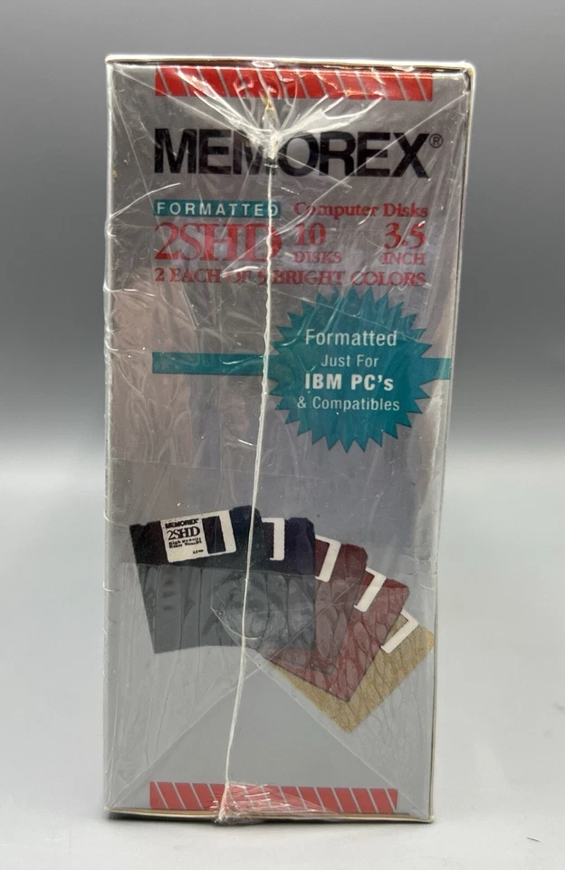 Memorex New HD 3.5” Disc 20 Pack Rainbow Discs Formatted for IBM - Image 2 of 4