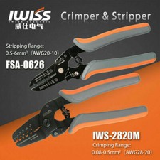 Micro Open Barrel Crimper Tools IWS-2820 for 28-20AWG FSA-0626 Stripper