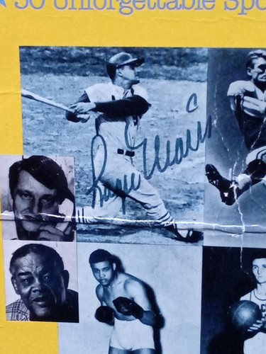 Roger Maris, Bob Cousy+ Signed Book Cover "Where Are They Now?" JSA -1s # - Picture 5 of 13