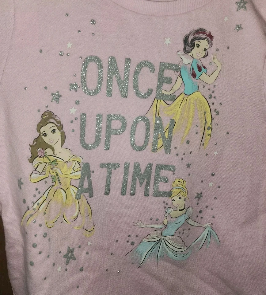 Sudadera Disney Princesa Érase Érase Una Vez Niñas Jumping Beans Rosa Talla 12 Foto 4 de 4