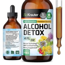 BIO KRAUTER Alcohol Detox Tincture - Liver Cleanse  Detox Formula - Milk Thi...