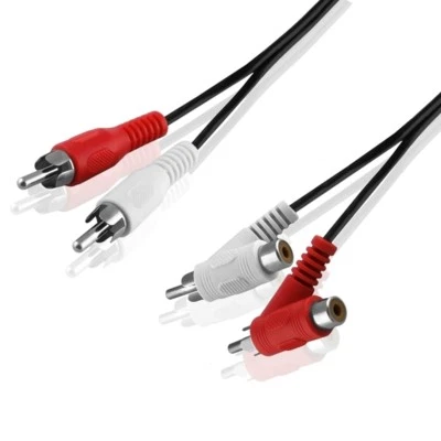 BESTPLUG Cable Chinch 2x a 2x RCA Cynch macho y hembra acoplamiento hembra