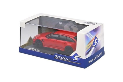 1/43 Audi RS6-R ABT SW Station Wagon 2021 modelo diecast rojo de Solido S4310706 - Imagen 4 de 4