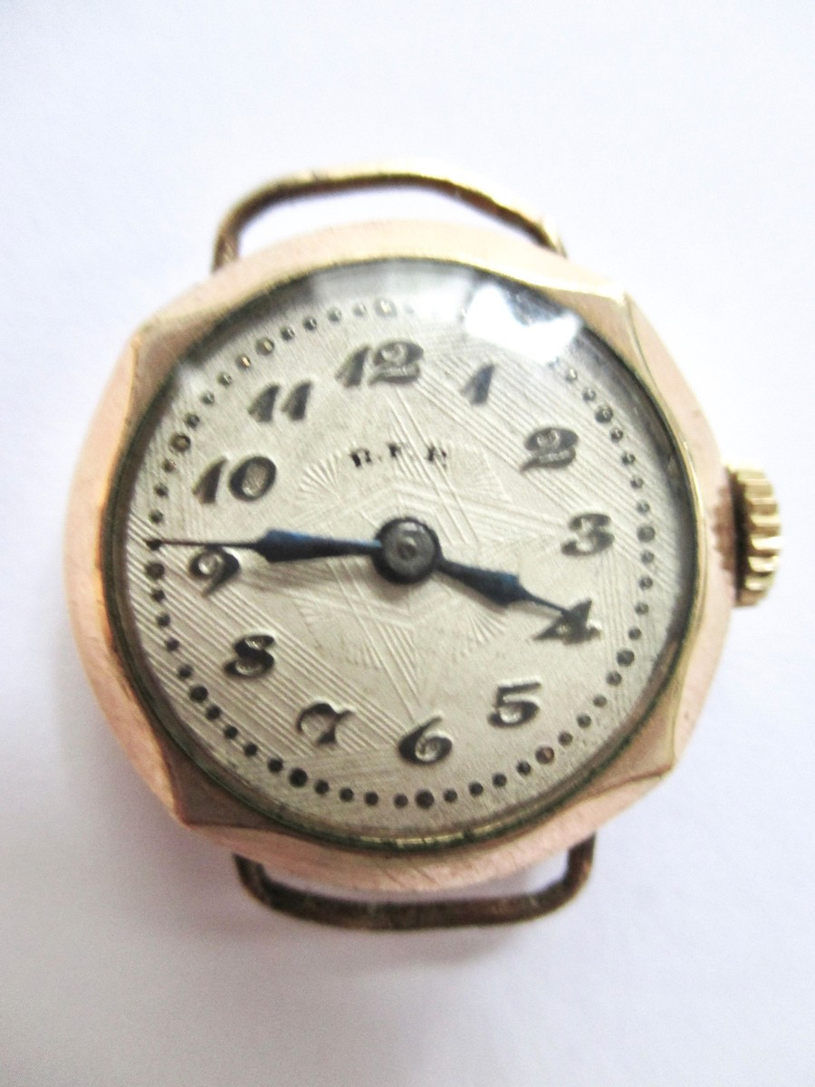 Montre Vintage Femme R.F.P. Plaqué Or - Cadran Guilloché - Mécanique à Remontage Manuel