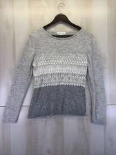 Petite Sophisticate Womens Lambs Wool, Angora blend Vintage Knit Sweater Size M-
