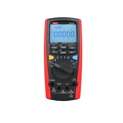 UNI-T UT71E Digital Multimeter Tester USB Auto Data Log AC DC Power Cord Socket
