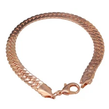 Pure Copper Snake Chain Bracelet, 100 % Oxidized Copper Chain Bracelet  All Sz