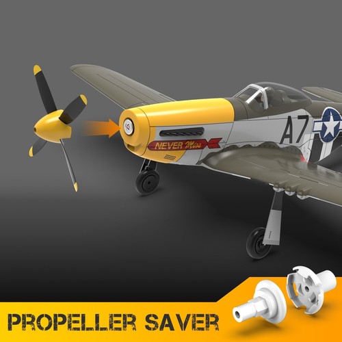 2.4G VOLANTEX P51D Mustang RC Flugzeug 4CH Kunstflug RTF Brushless Motorflugzeug - Bild 5 von 16
