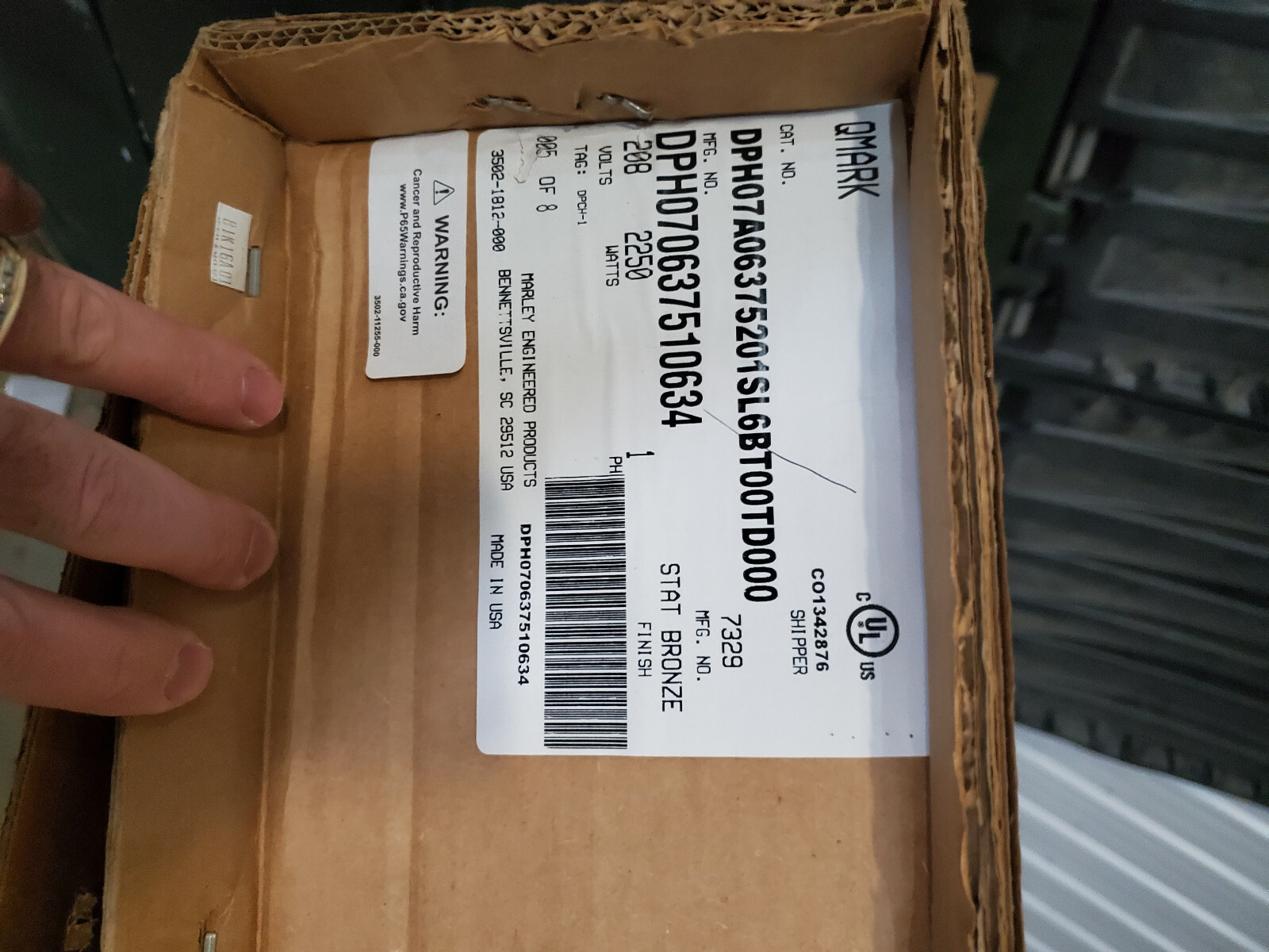 QMARK ELECTRIC BASEBOARD HEATER W/ THERMOSTAT FREE STANDING COMMERCIAL&nbsp;
