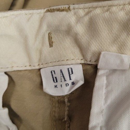Gap Kids Boys Casual Pants Mid Rise Straight Adjustable Waist Tan Size 18 Husky - Picture 8 of 13