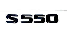 #1 S550 BLACK REPLACEMENT FOR MERCEDES REAR TRUNK EMBLEM BADGE NAMEPLATE DECAL