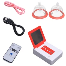 Electric Breast Double Cup Massage Vacuum Pump Device Breast Enlargement System