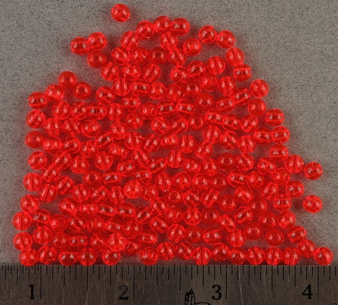 200 Cuentas De Pesca Luminosas | 10x6 Mm | Ovaladas | Blancas | Plástico | Se Activan Con Luz