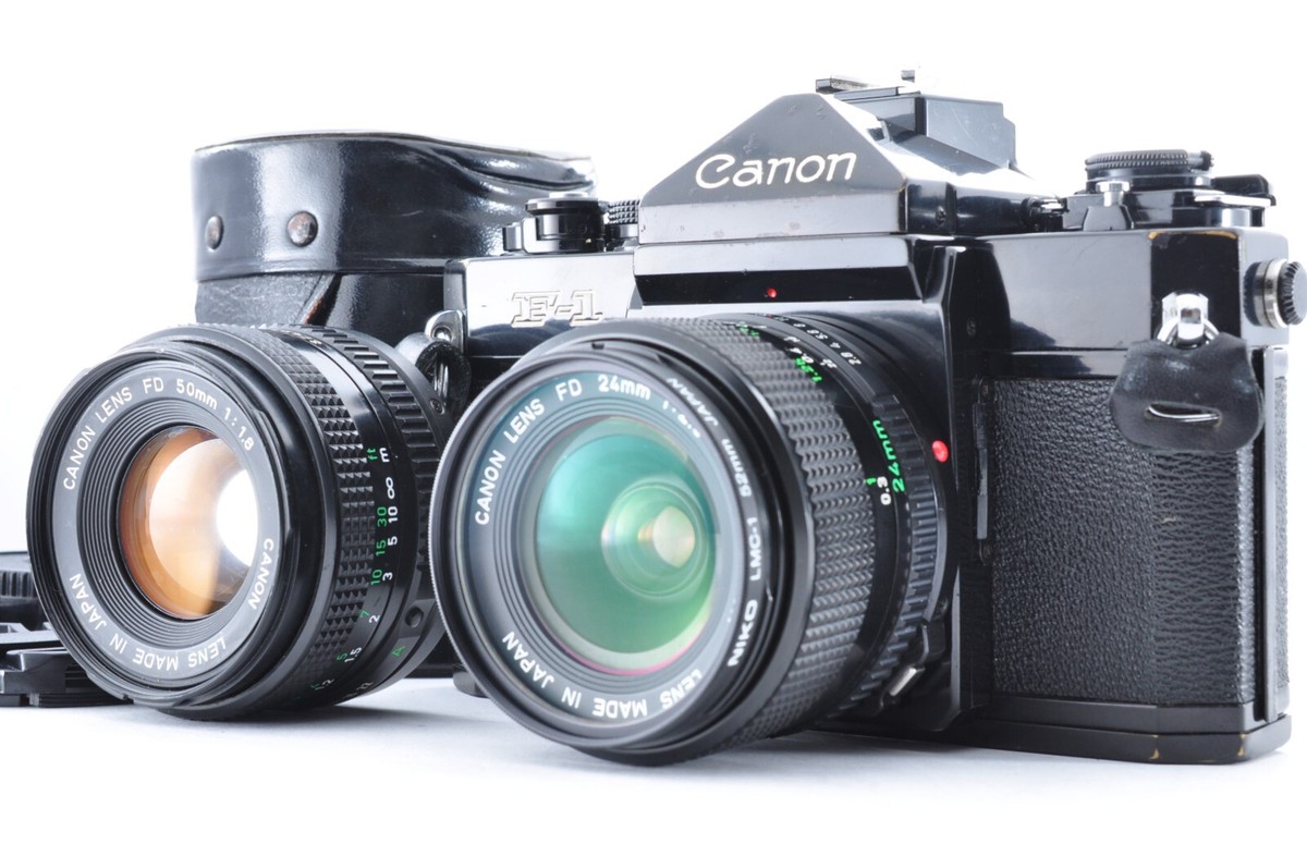 Canon F-1 Late Model [Exc] & NFD 24mm f2.8[N.Mint] & 50mm